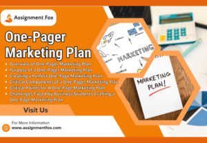 One-Pager Marketing PLAN